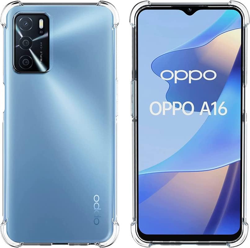 Clear Shockproof Case Compatible with OPPO A16 - A16s