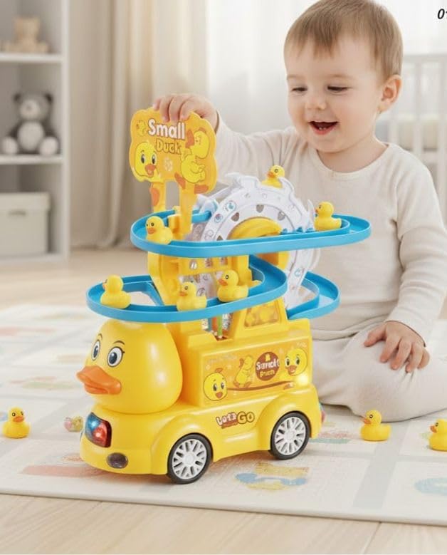 Baby 3 in 1 Musical Duck Sit-to-Stand This plush 3-in-1 baby toy will give your child the best playtime is shaped like a cute yellow duck and features a comfortable Y-handle