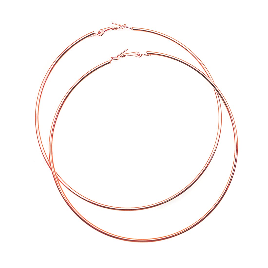 Hypoallergenic Extra Large Basketball Hoop Earrings for Women Men - Big Thin Hoop Earrings