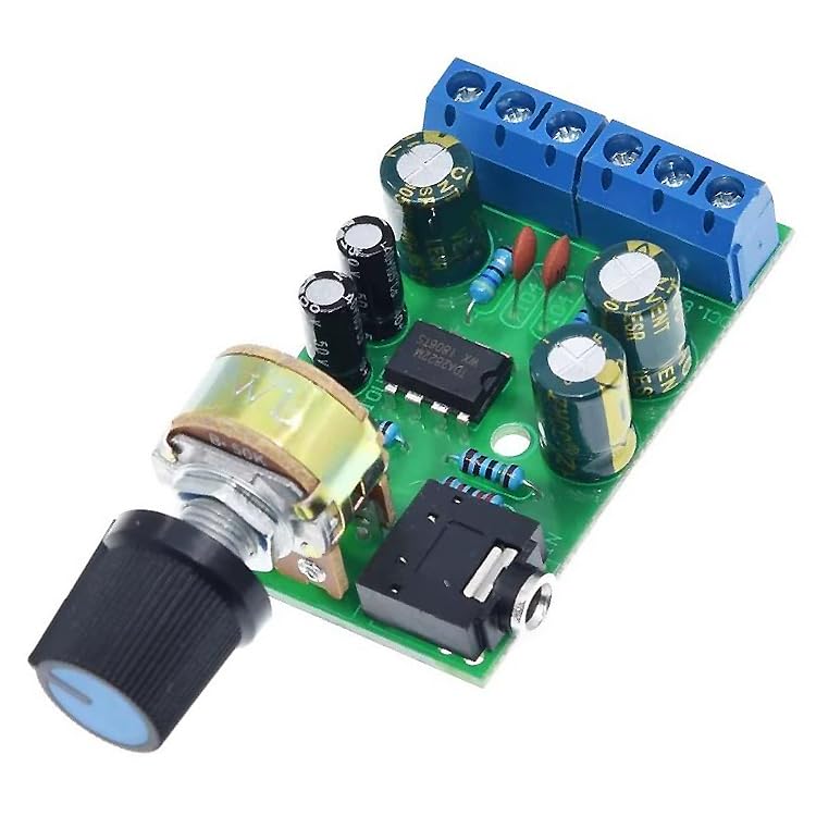 1pc Super Mini Audio Amplifier 5W+5W Stereo Dual Channel Class D TDA2822M TDA-2822M TDA 2822M TDA2822 2822 Efficient 1.8 to 12V 2.0-CH 3.5mm AUX Board Module