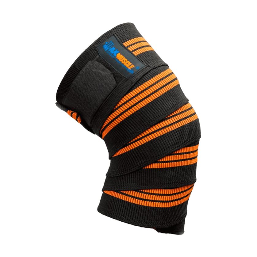 Max Muscle Knee Support, Black/Orange