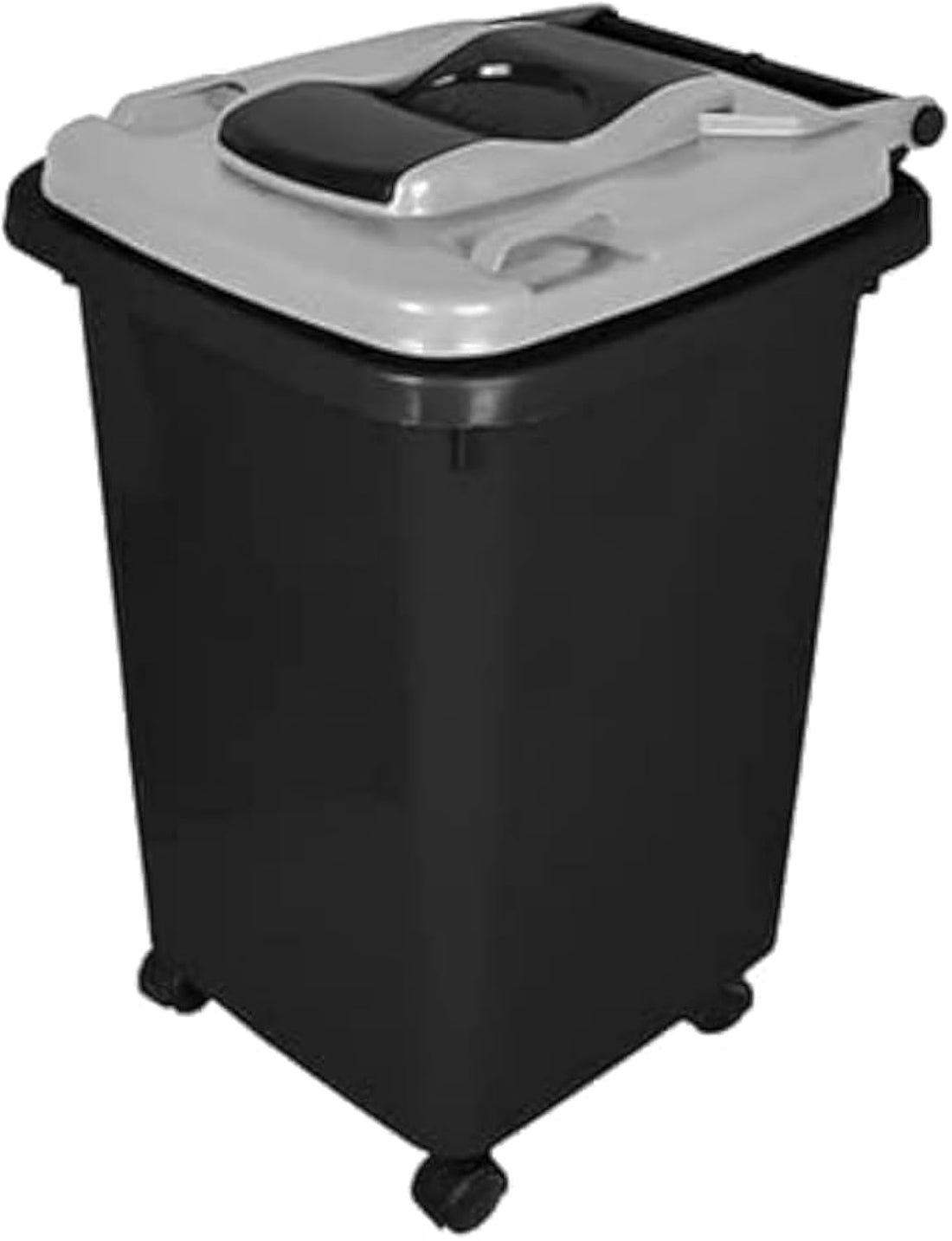 El Helal & Star | Garbage With Wheels 60 Liters Black * Gray (Black)