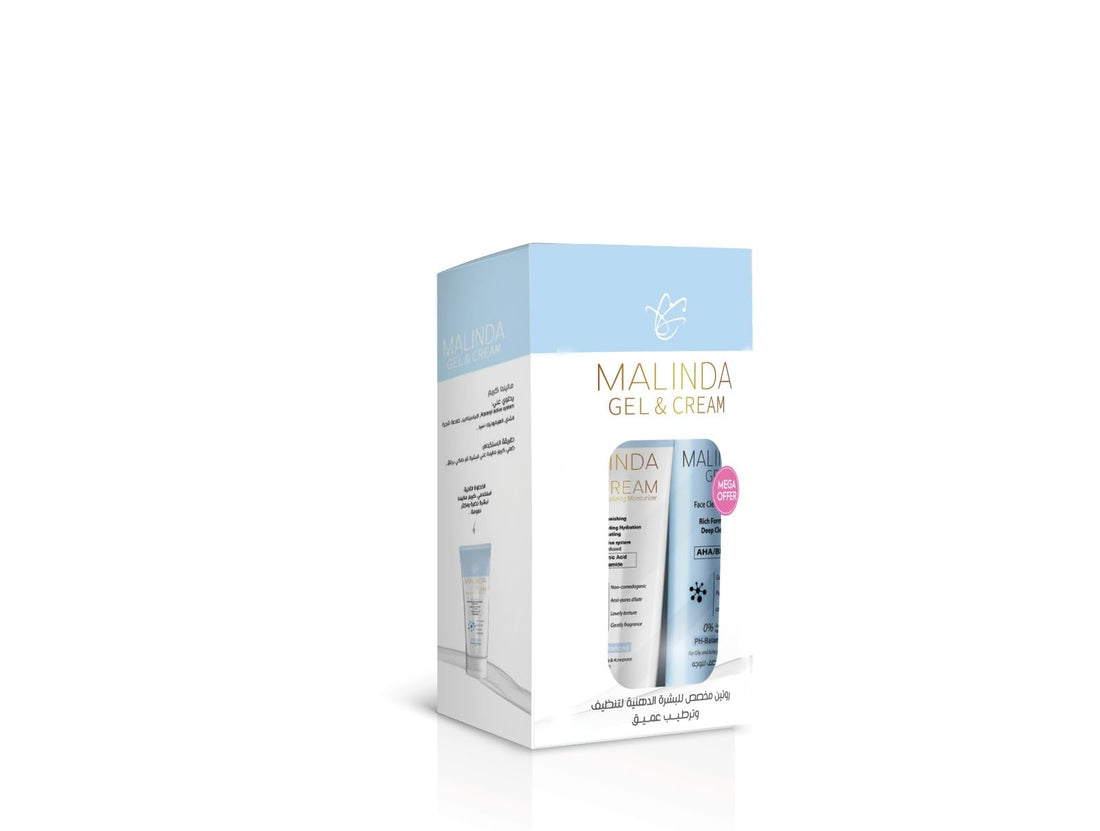 Melinda skin routine (Malinda Gel cleaner + Melinda cream moisturizer)