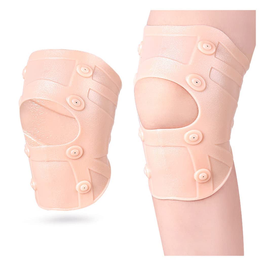 Knee Brace Ultra Thin Silicone Knee Compression Sleeve Support Brace Waterproof Magnetic Massage Knee Pad Protector Relief Knee Pain for Meniscus Tear Arthritis Ligament Injury Recovery (L Size)