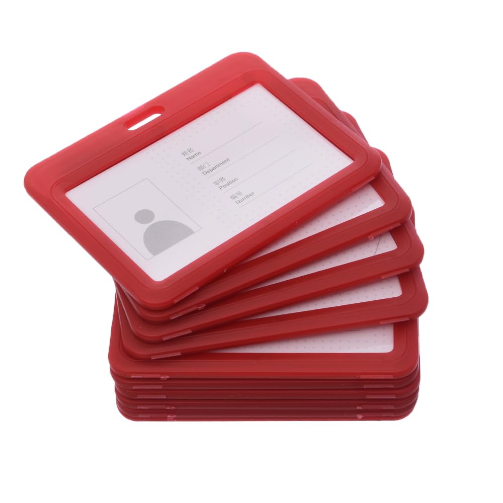 Elmaayergy D-43H 8626 Plastic Name Tag Cards Set With Durable Material, Suitable For School And Home