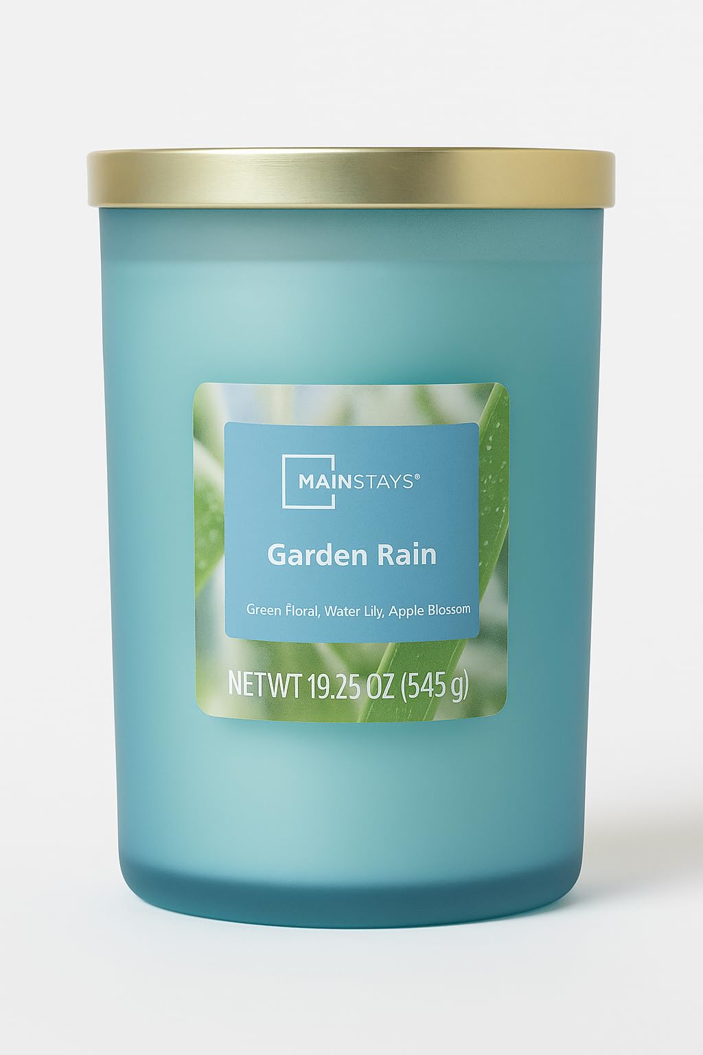 Kanawaty Scented 19.25 oz Candle Jar, GARDEN RAIN, Up to 110 Hours of Burn Time, Single-Wick