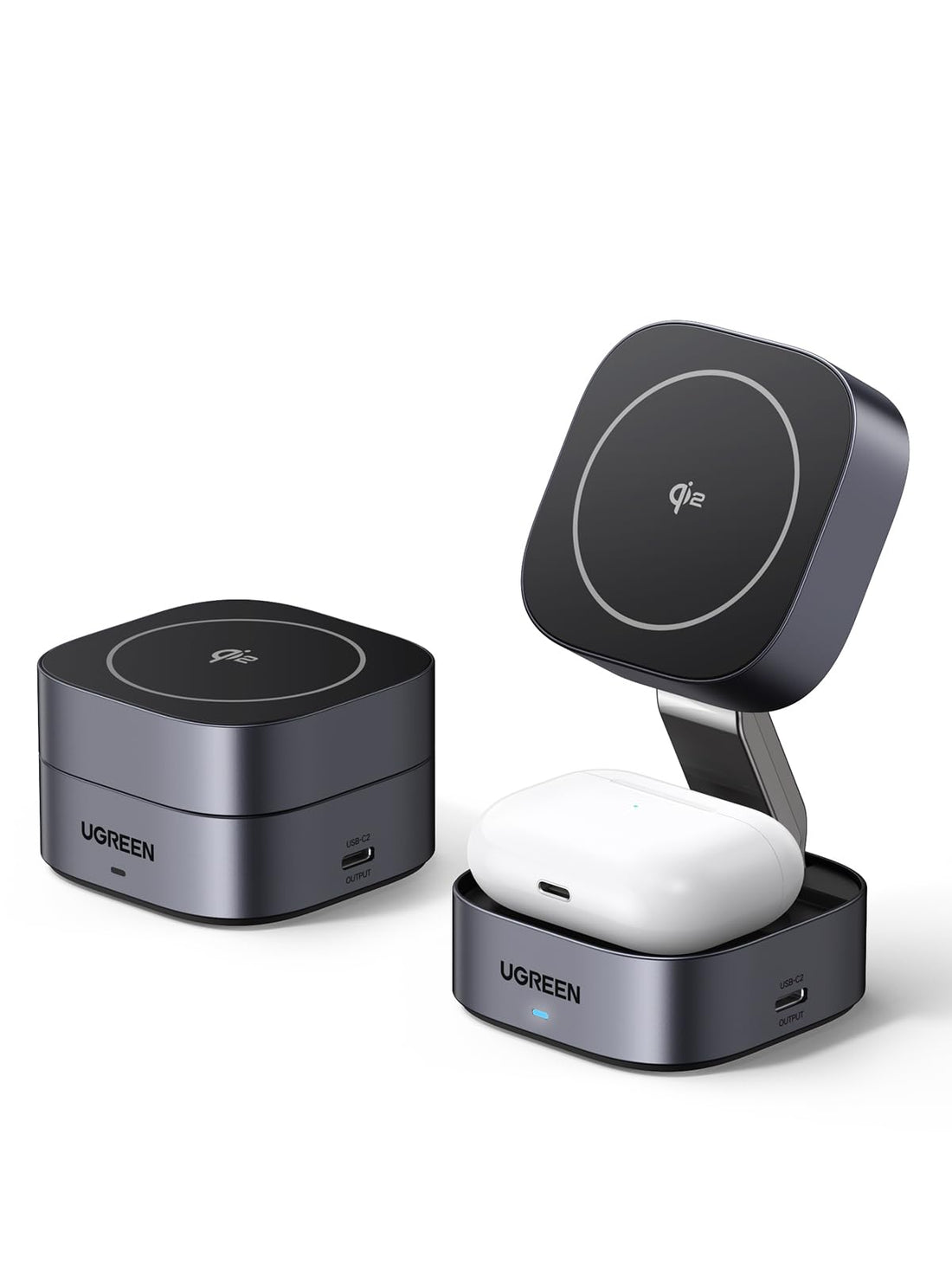 UGREEN 2-in-1 Magnetic Wireless Charger35316 15W (1)