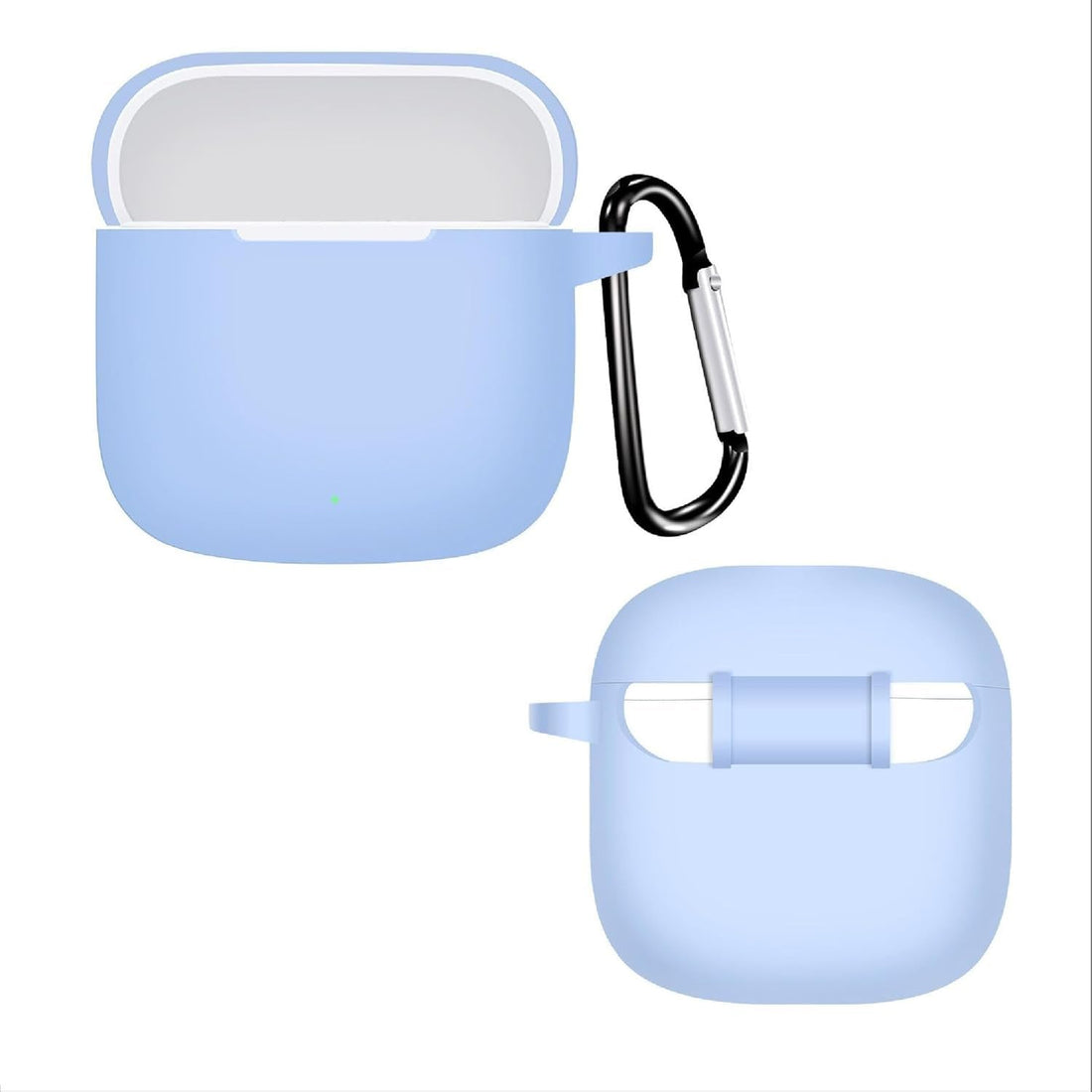 Dl3 Mobilak Silicone Case Compatible with Huawei Freebuds SE 3 Earbuds, Soft Silicone Protective Case Cover, Shockproof Sleeve with Carabiner (Baby Blue)