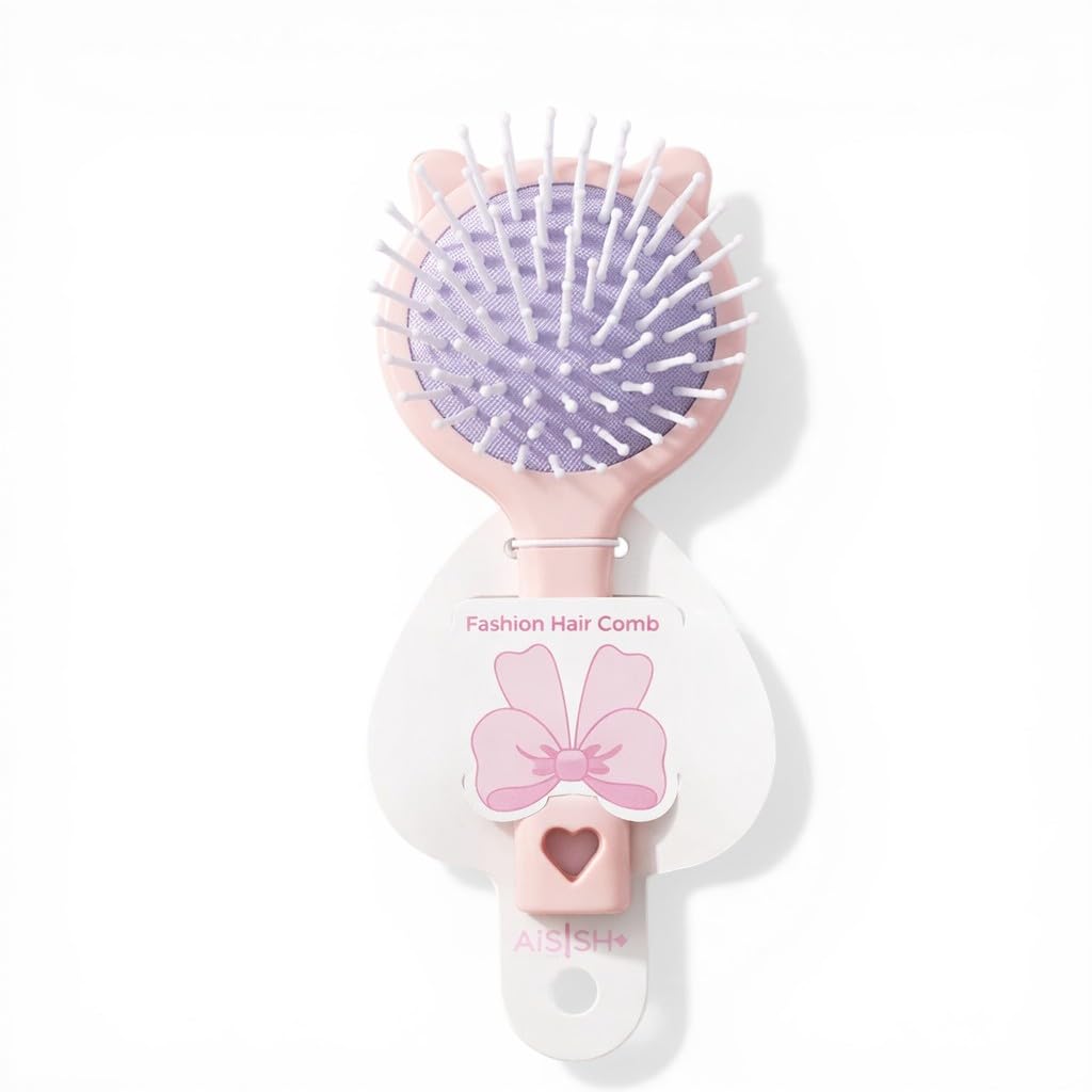 Catch Up Kids Hair Brush Soft Bristle Detangling Brush Gentle Scalp Care Anti Tangle No Pain Lightweight Comfortable Hairbrush for Children Daily Hair Care