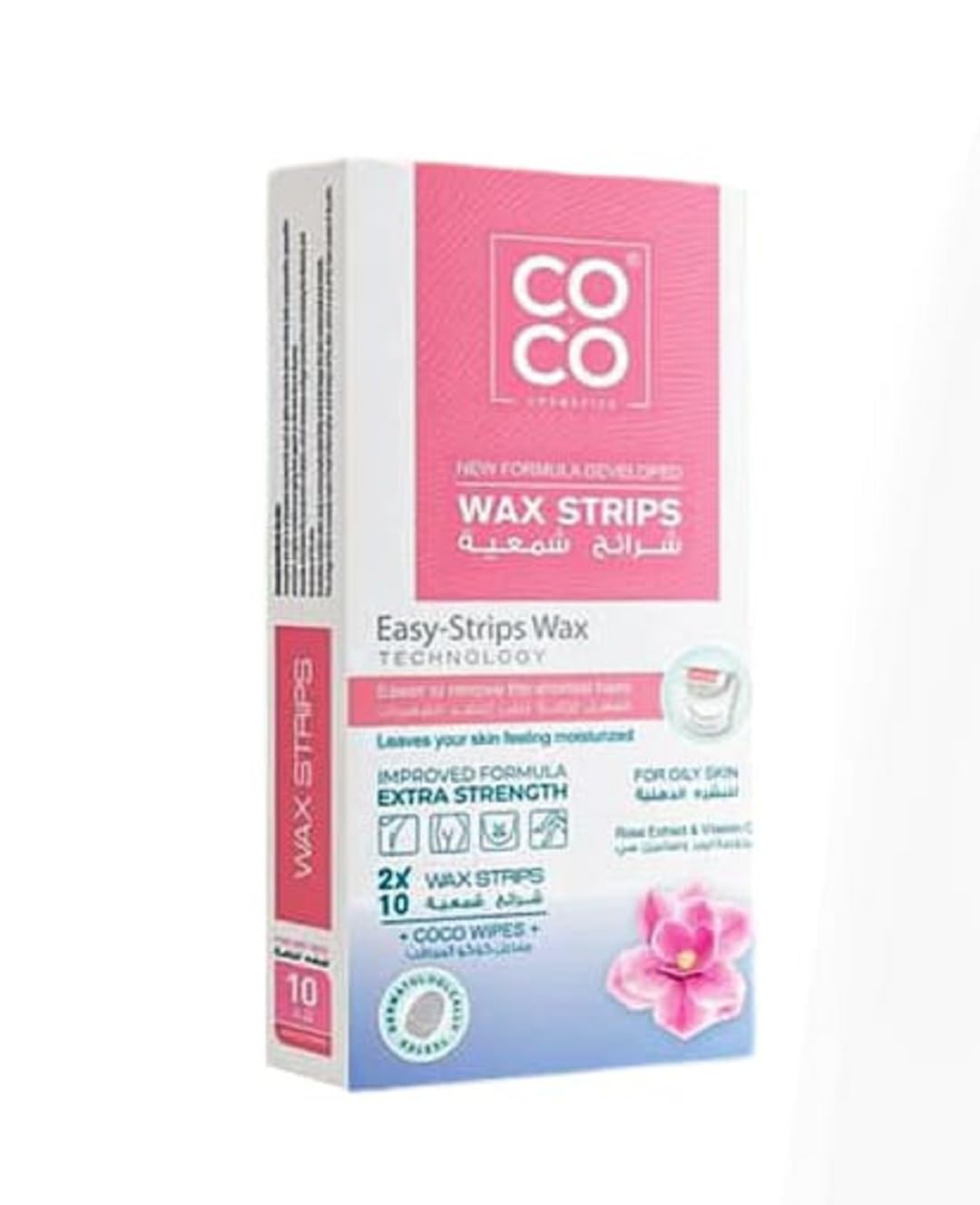 Hair Removal Wax Strips Coco Wax with Rose Extract