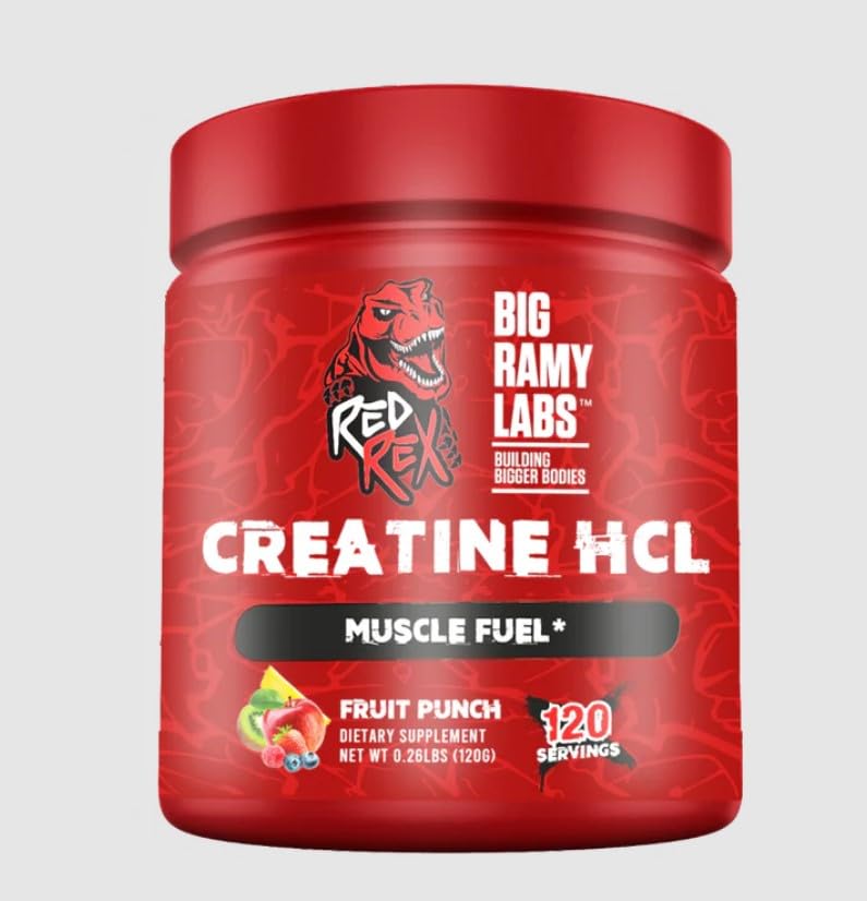 Creatine HCL Powder – High Absorption Formula, Fruit Punch Flavor, Supports Muscle Strength, Power & Recovery, 120 Servings,fruit flevor