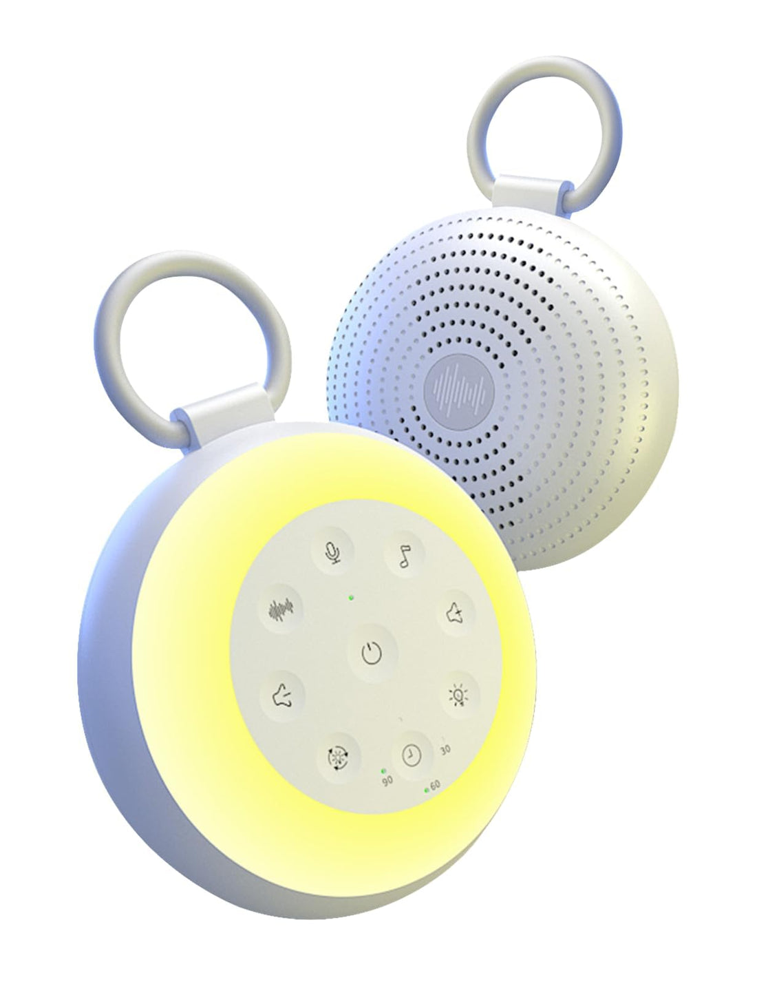 White Noise Machine with Recording - Portable Sound Machine & Bluetooth Speaker for Baby Adults, 24 Soothing Sounds, Night Light, Noise Canceling for Office, Sleep, Home, Travel