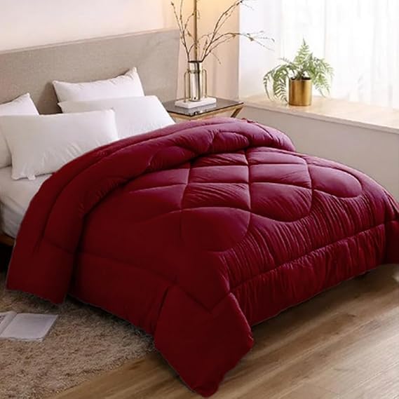 Snooze, plain winter quilt, 220 * 240 cm, Maroon