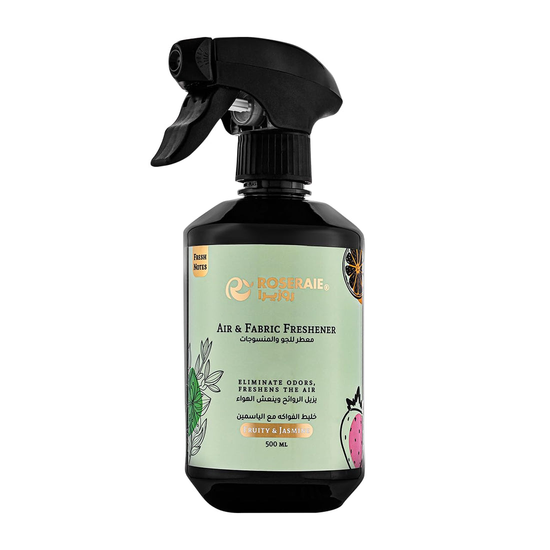 Roseraie Air & Fabric Freshener Spray Fruity & Jasmine Black - 500 ml