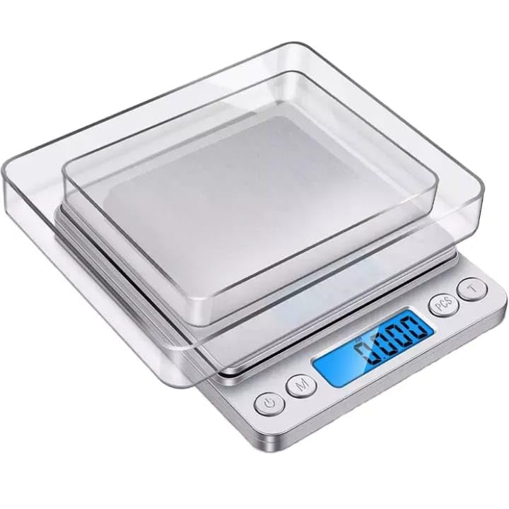 Scale Digital Kitchen 500g/0.01g – High Precision Food Weight with Backlit LCD – Pocket-Sized Mini Scale for Cooking, Baking, Coffee, Herbs, and Jewelry