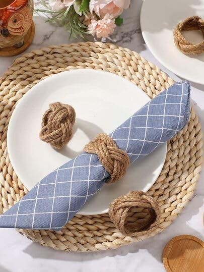 MacrameStore - Set of 2 Napkin Rings - حلقات مناديل عدد 2 قطعة
