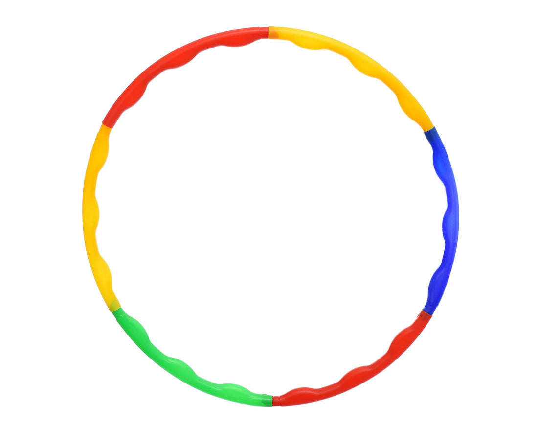 Hula Hoop Colorful Plastic Adjustable Hoop For Fitness & Gymnastics - Multi Color