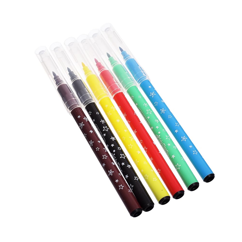 Keyroad 6 colors fiber marker pen/color box KR971588(1 piece)