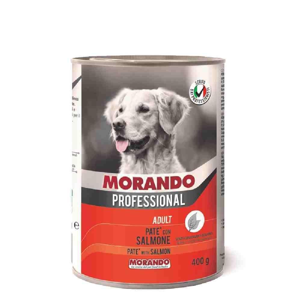 Morando Professional Adult Dog Food, Pate with Salmon, 400g