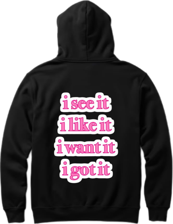 i see it i like it i want it i got it VaIentine coupIe Hoodie Black