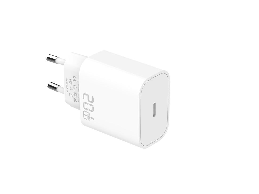 G-Power GP-C37 20W GaN Quick Charger, Compatible with iPhone 12/13/14/15 series, Samsung Galaxy, Google Pixel phones, and iPads, Nintendo Switch and AirPods Pro - White
