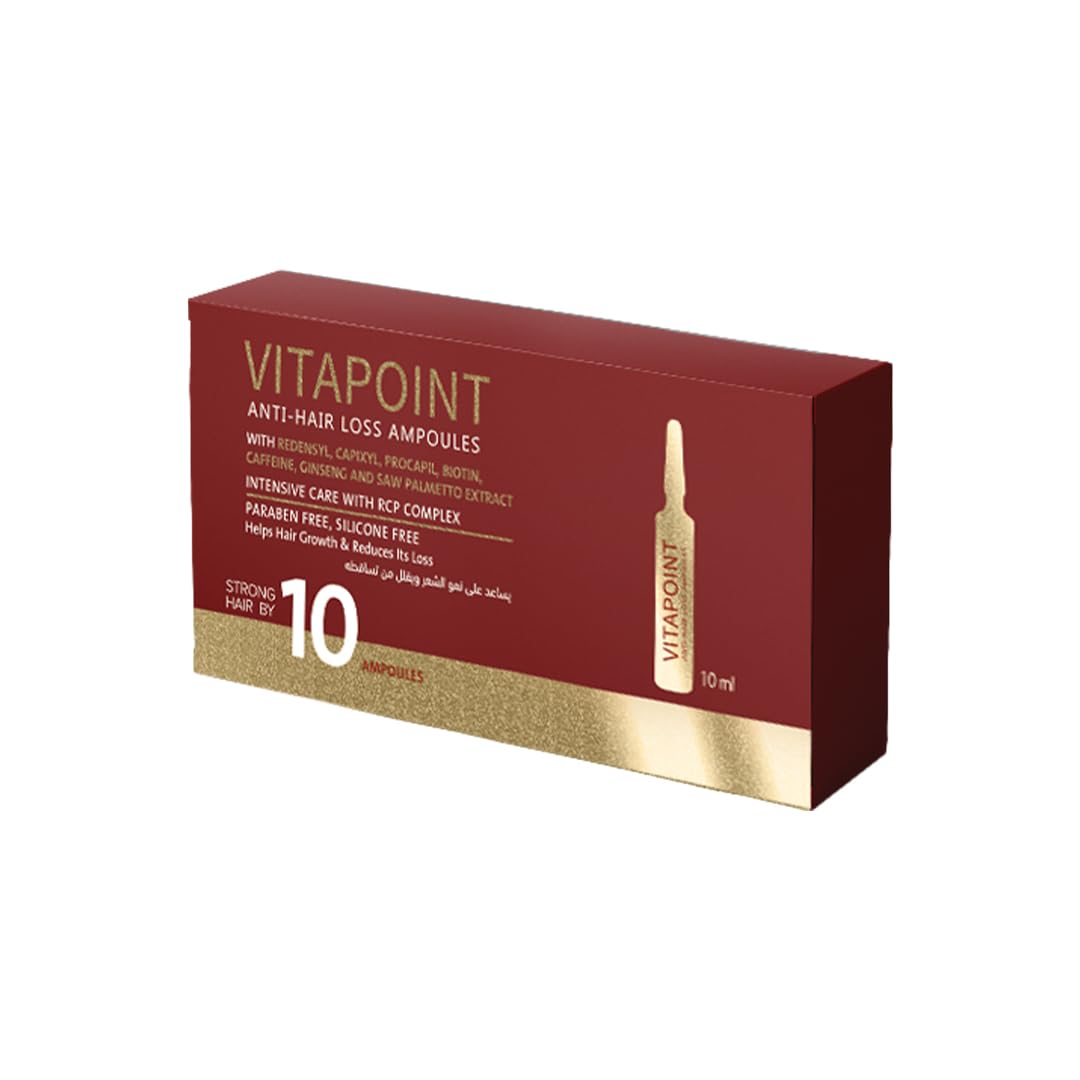 MelanoPharma Vitapoint Anti Hair Loss Ampoules with RCP Complex, 10 Ampoules x 10ml