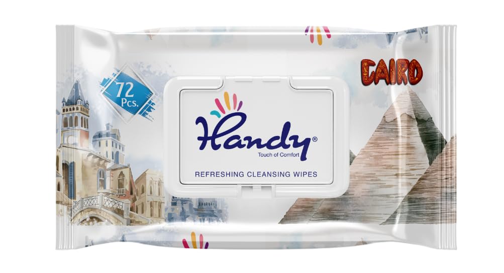 Handy Refreshing Wet Wipes, 72 Wipes