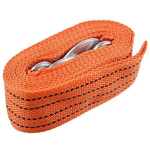 Bosideng 3M Tow Rope Car Towed Band Truck Pulling Rope Tow Towing Pull Rope With Wrought Iron Hooks_ with one years guarantee of satisfaction and quality