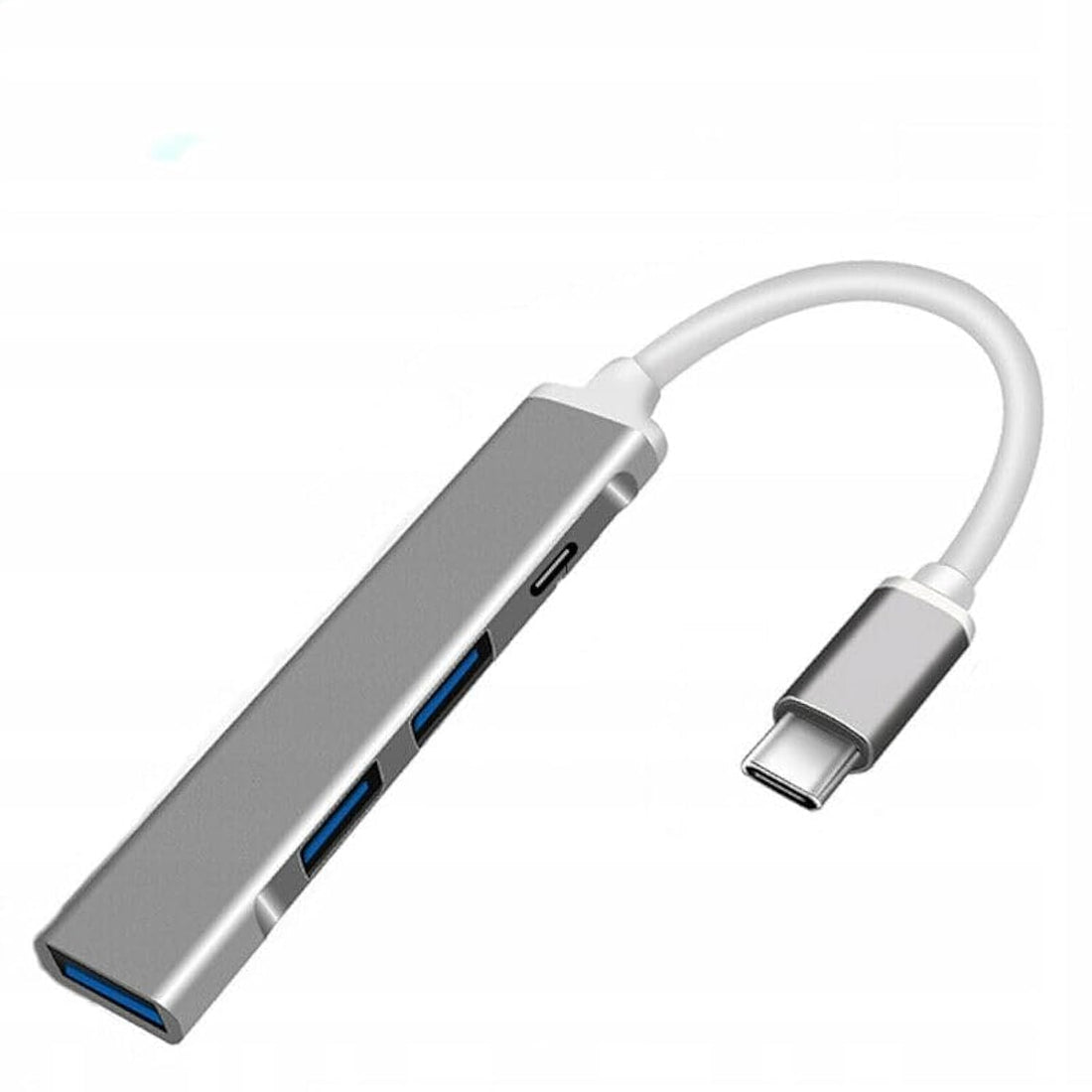 Keendex KX 3127 Type-C Splitter Hub to 4 USB 3.0 Ports - Silver