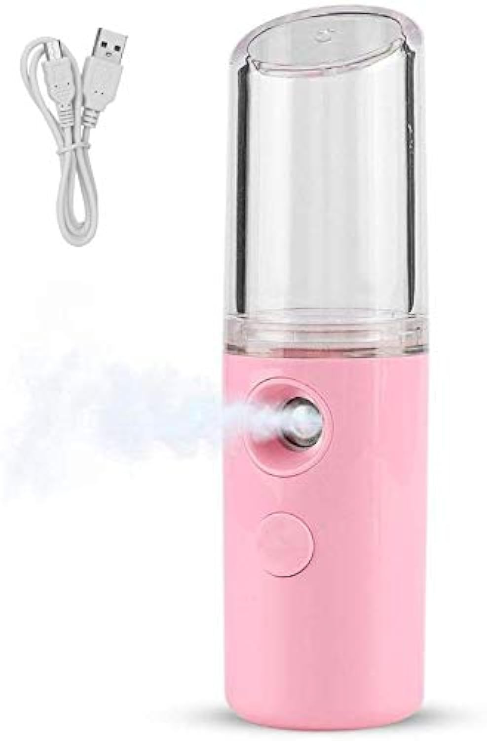 25ml Facial Nano Moisturizing Sprayer, Nano Mister Eyelash Extensions Cool Mist Sprayer,Cold Spray Meter, Reduce Facial Water Loss, Relieve Dry Skin(pink)