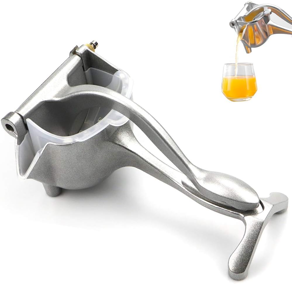 Next Store Metal Manual Fruit Press Juicer Pomegranate Orange Lemon Juice Press Powerful Juicer Machine Long Handle Removable Inner Liner