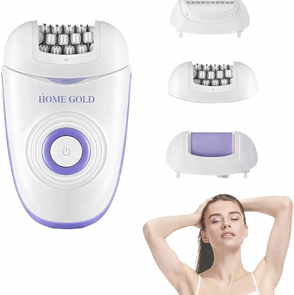 Epilator for Women, Electric Shaver, Hair Remover, 2 Speed 5 W Device for Legs, Arms, Face and Bikini Area, HG-3370