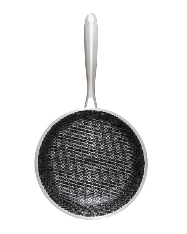 Rocky Granite Frying Pan Size 26, Silver and Black