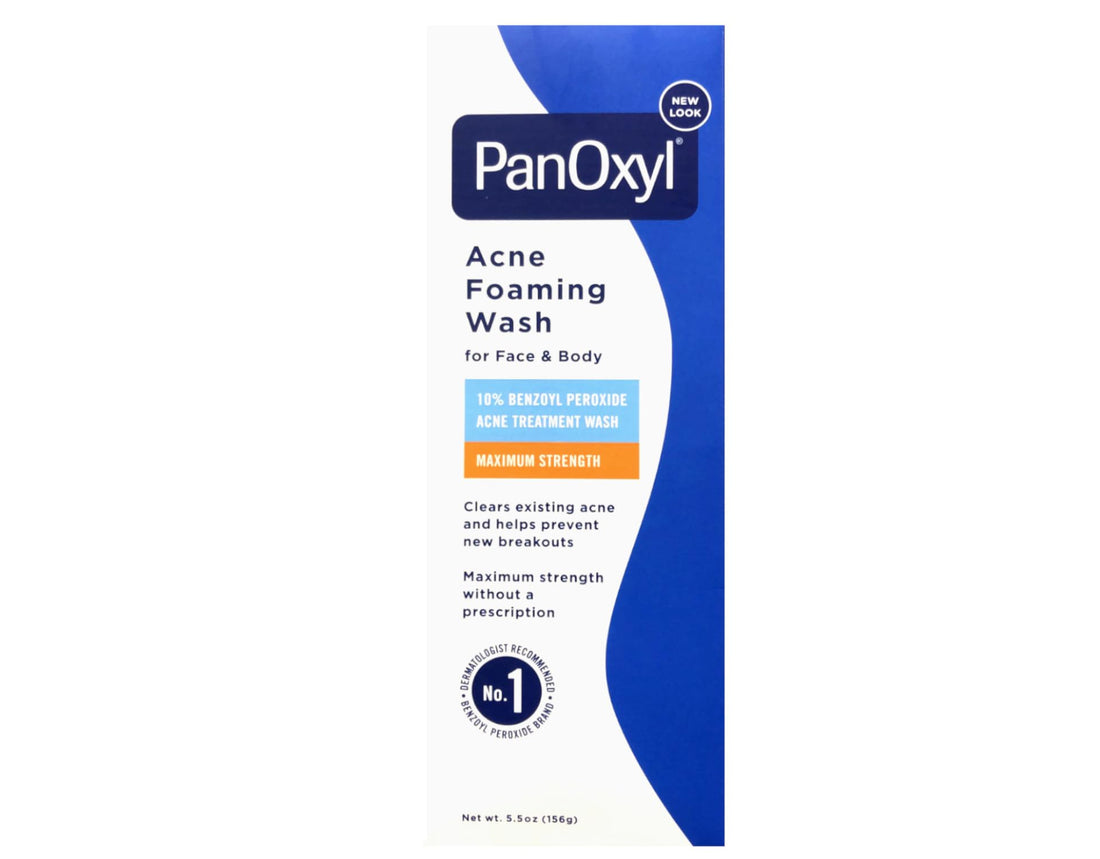 PanOxyl - Foaming Acne Wash, Maximum Strength Formula with 10% Benzoyl Peroxide 5.5 Ounce (Pack of 1)