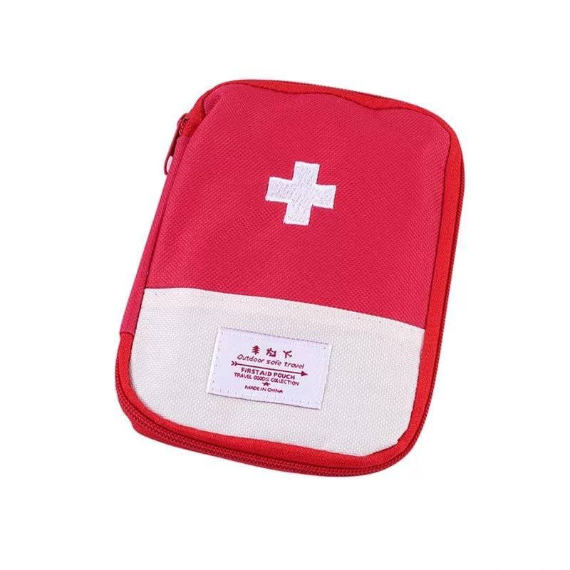 First Aid Bag Travel and Trip Small Medicine Organizer Multicolor for Home, Car, Office