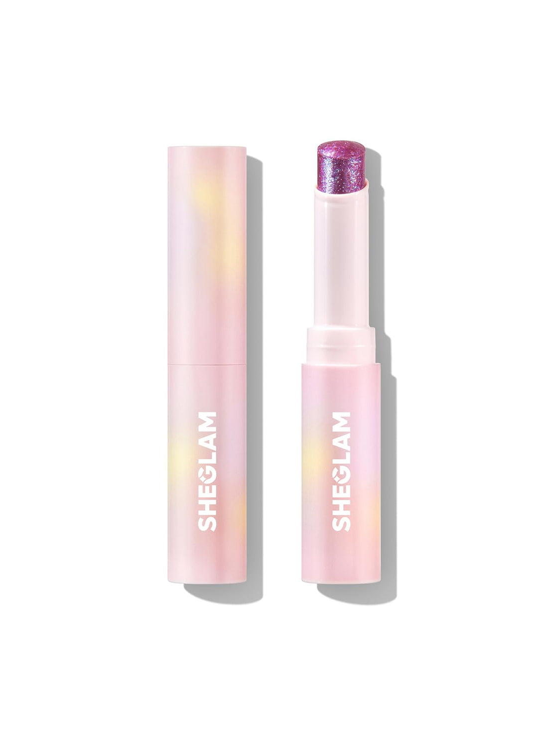 SHEGLAM Crystal Jelly Glaze Stick Eye Shadow Stick Eyeliner Brightener Pencil Crayon with Brush Easy to Blend Long Lasting Shimmer Eyeshadow Stick-Lilac Luster
