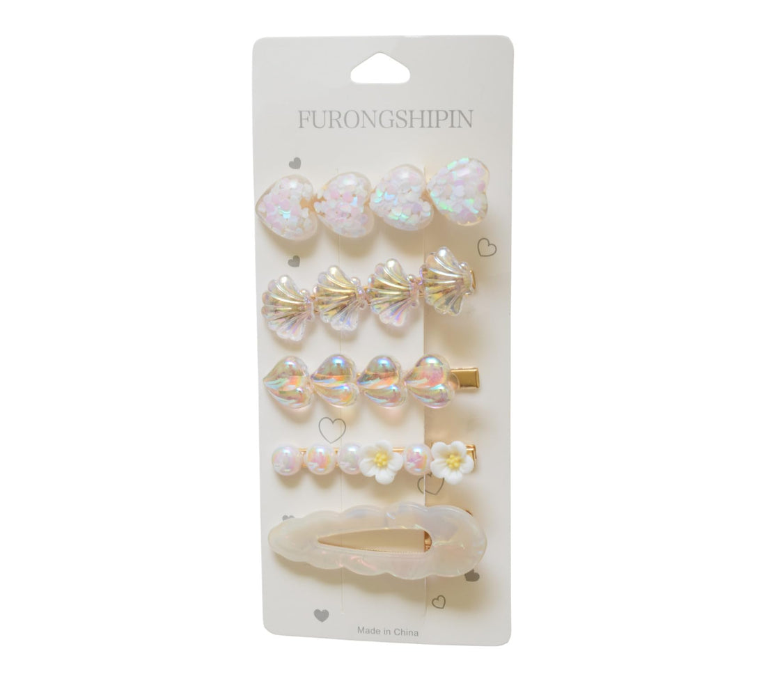 Daphne 4-Piece Girls' Hair Clip Set - Multicolor - 1803