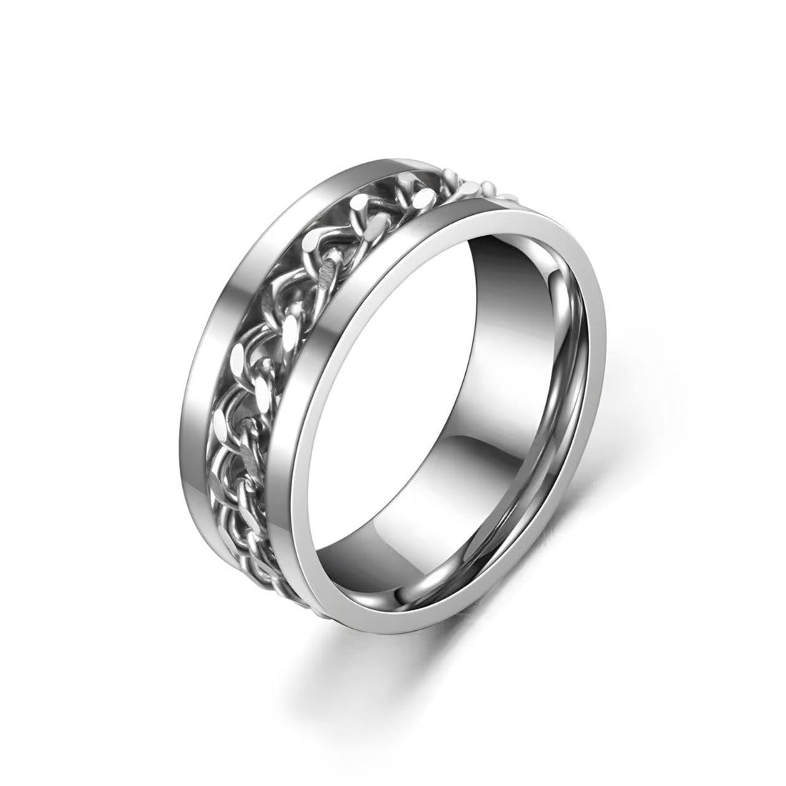 Unisex Spinner Ring - Retro Cocktail Party Ring for Men and Women Metal Ring - No Gemstone - 9g - No Metal Type - 0 Carats - 0 Stones - Jewelry