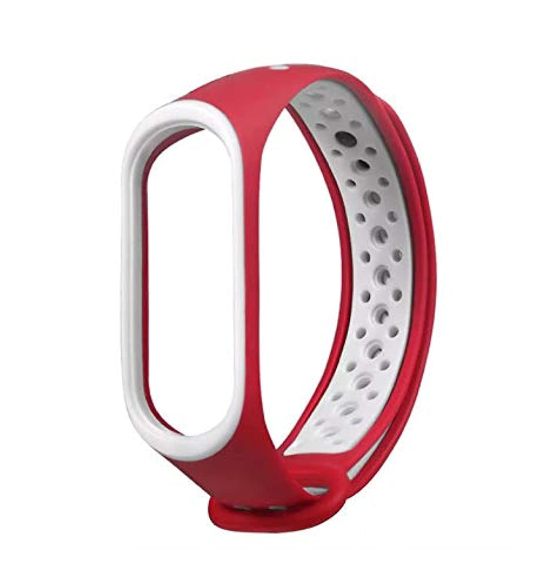 Bracelet silicone for xiaomi 3 & xiaomi 4 watch band red & white color