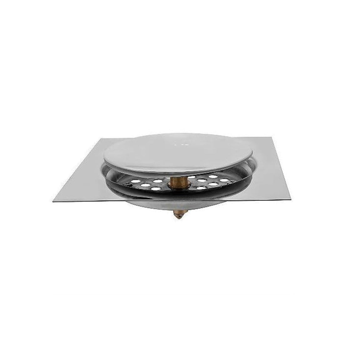 Touch Lux Chinese Bib Drain Cover, 20 cm x 20 cm Size, Silver