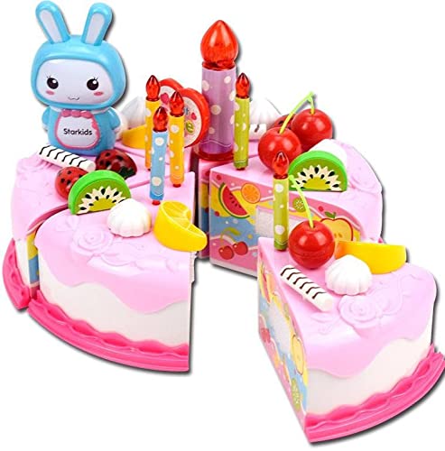 DIY Pretend Play Fruit Cutting Birthday Cake Kitchen Food Toys68956_ with one years guarantee of satisfaction and quality