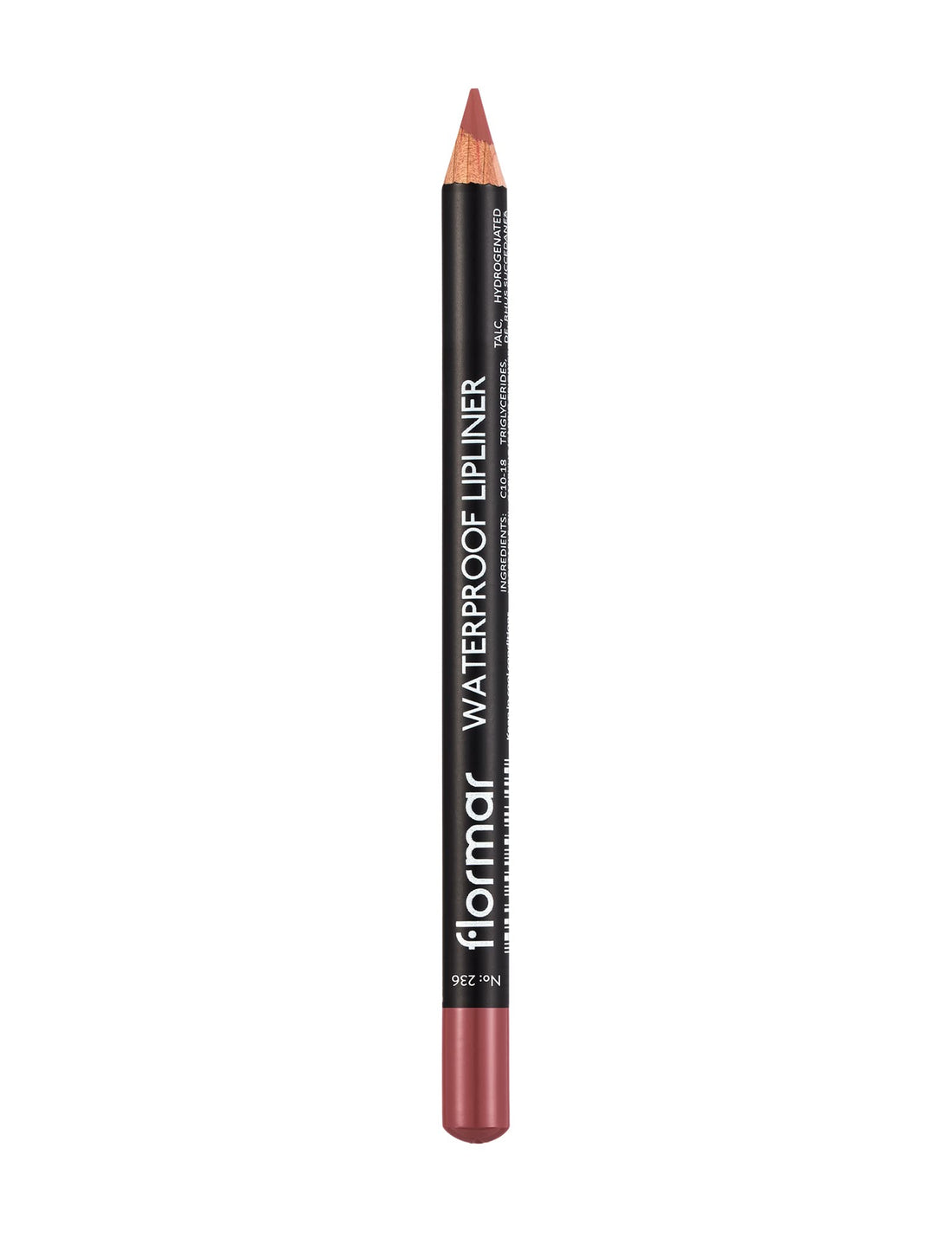 Flormar Waterproof Lipliner – 236 Nut Cookie – Blendable, Long-Wear, Waterproof, Precise Tip, Smooth