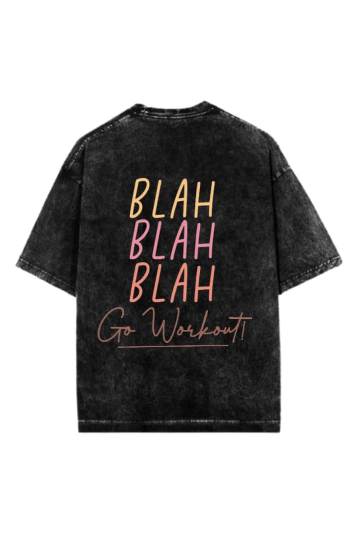 T-shirt Washed workout gym pilates Back 10