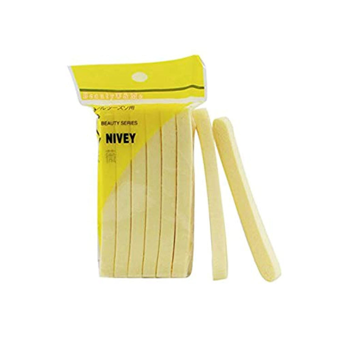 12x Soft Compressed Sponge Sticks Face Skin Cleanser Washing Exfoliator Pad Puff Yellow
