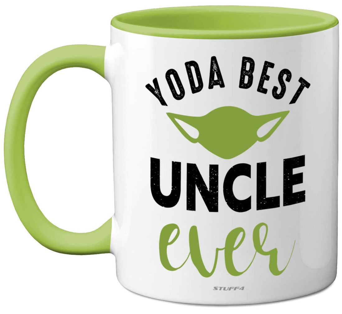 Stuff4 Yoda Best Mug - Fathers Day Mug Gifts, Uncle Birthday, Christmas, 11oz Ceramic Dishwasher Safe Coffe Mugs Cup, Uncles Gifts from Nephew Niece, Cute Mugs, Funny Mugs, Made in UK