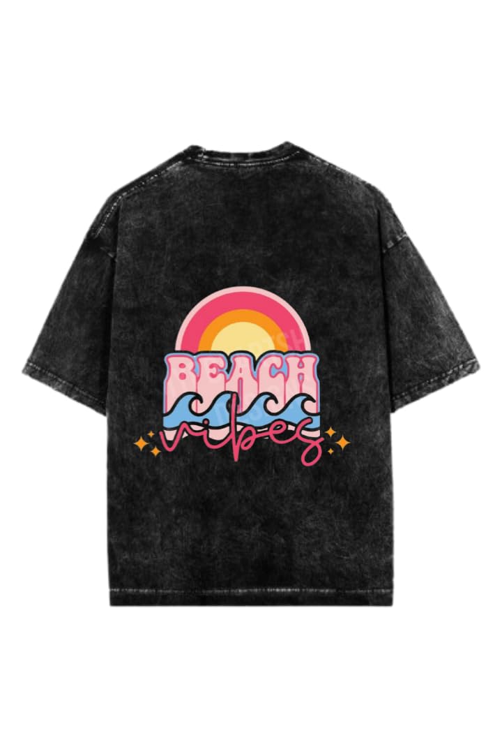 Sammer Vbes T-shirt Washed Back BEACH vibes 12