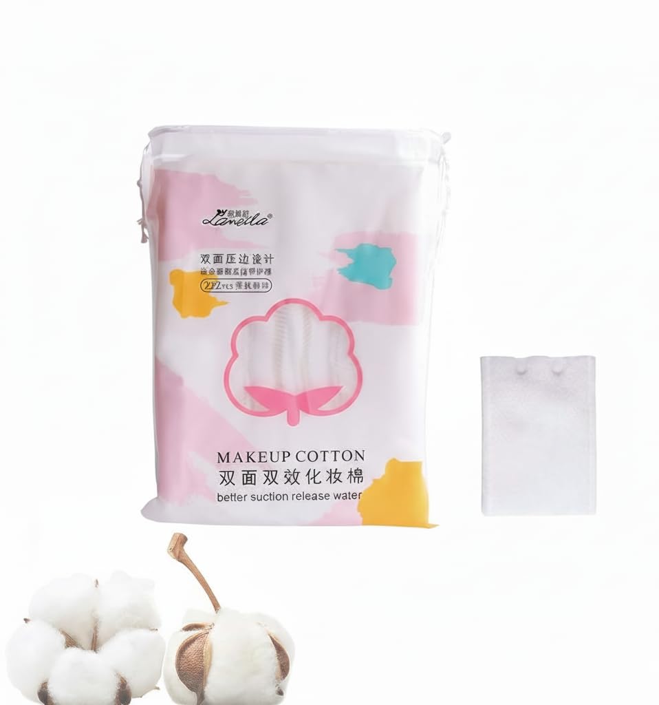 MAKEUP Premium Non Woven Gauze Cotton for a Gentle Deep Cleansing That Gives You Clear and Fresh Skin with Every Use in Your Daily Routine - 222 Count