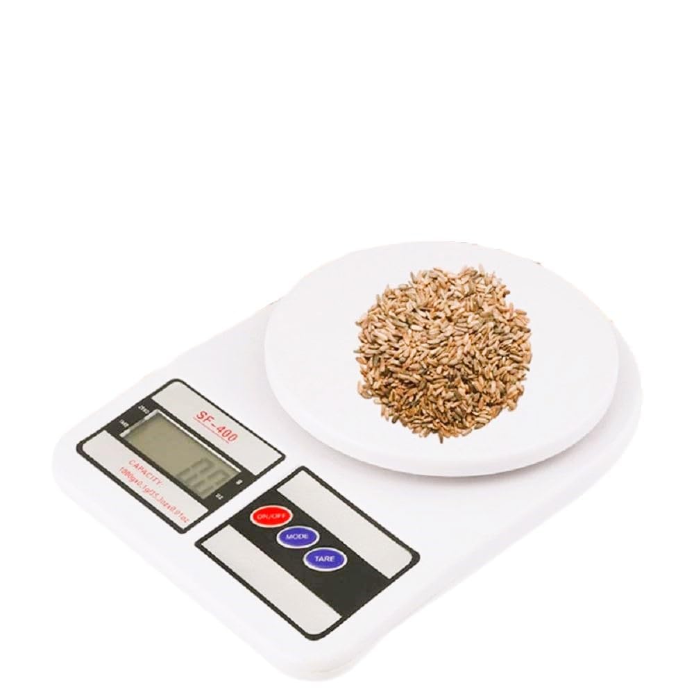 Digital Kitchen Scale SF-400 LCD Display – High Accuracy Up to 10 Kg, with Net Weight and Tare Function