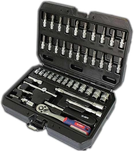Mechanics Tool Set, 46 Pieces, Socket Wrench Set in Carrying Case