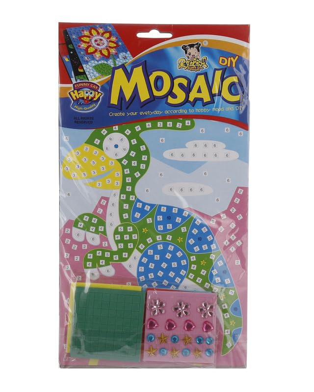 3A Hn0003C Plastic Mosaic Educational Toy For Kids - 3-5 Years Multi Color
